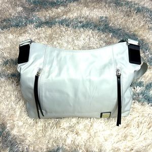 IHKWIP Triple Entry Convertible Hobo with Crossbody Strap ~ Pearl Grey